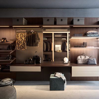 RM Living Contemporary Interior Design Custom Closet By Pianca